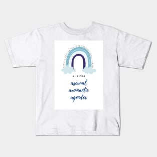 A is for Asexual Aromantic Agender Kids T-Shirt